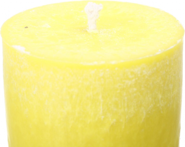 Свічка Циліндр пальмова жовта 6х10 см ТМ FAYNE