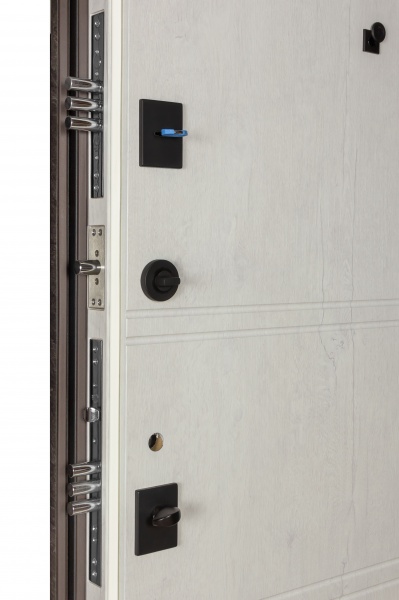 Дверь входная Булат Ультра (квадро) 539/237 mamba morion / рустик авиньон блан 2050x850 мм левая