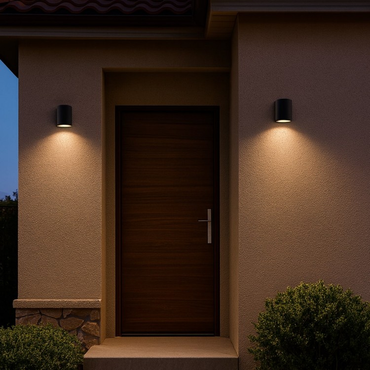 Светильник уличный настенный LEDCOIN GU10 черный DH144