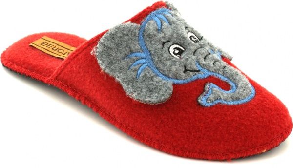 Тапочки детские БЕЛСТА Войлок Слоник р.34 красный V 1091-2 