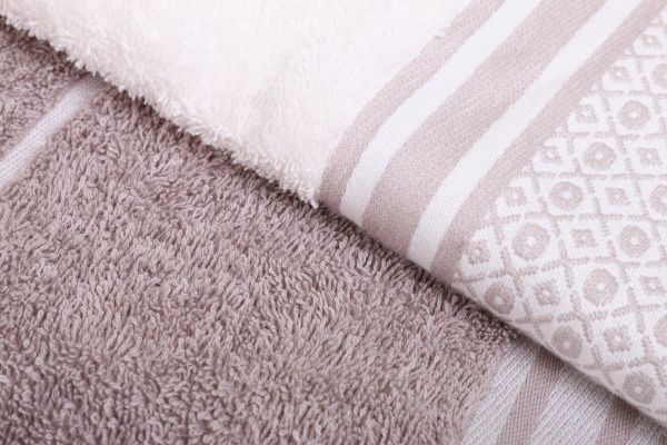 Набір рушників Марина 2 шт. кремово-кавовий 