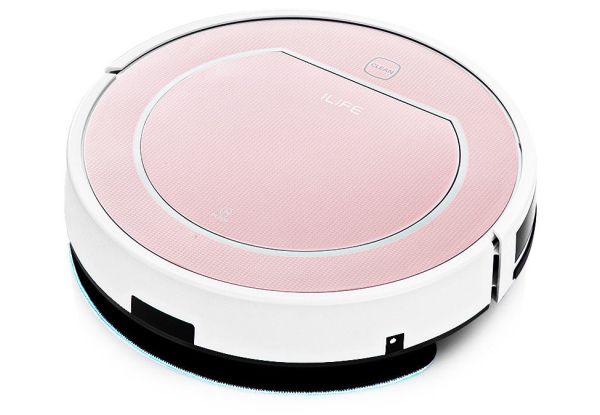 Робот-пылесос iLife V7s Plus pink 