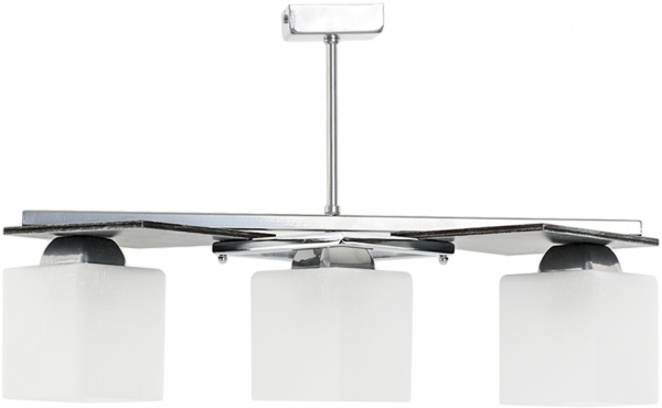 Люстра стельова Luminex Ross 3xE27 білий/хром 6324 
