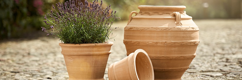 Вазон керамічний Terraneo Minturno 700054 круглий 8 л теракотовий