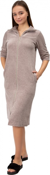 Халат велюровий Roksana 1006/50203 р. XXL капучино 
