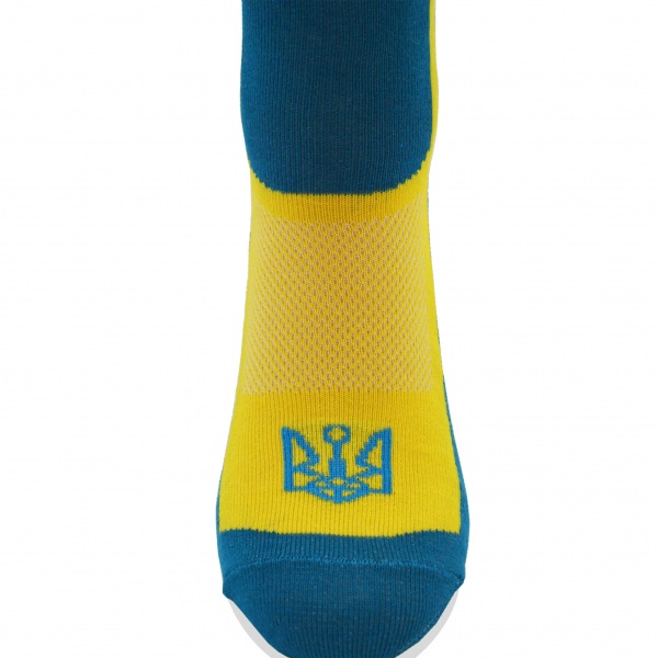 Шкарпетки Leostep 7001313125 з тризубом синій із жовтим р.25