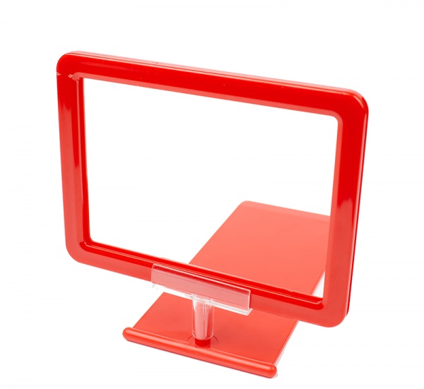 Стойка информационная на прямоугольном держателе А5 красная