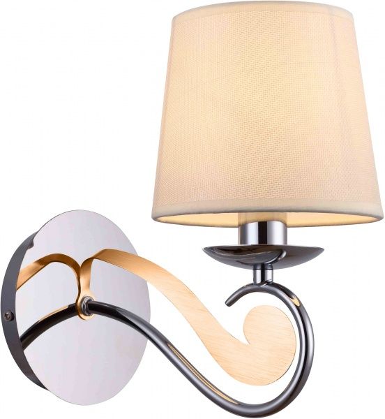 Бра Victoria Lighting 1x40 Вт E14 хром/золото Vincenza/AP1 