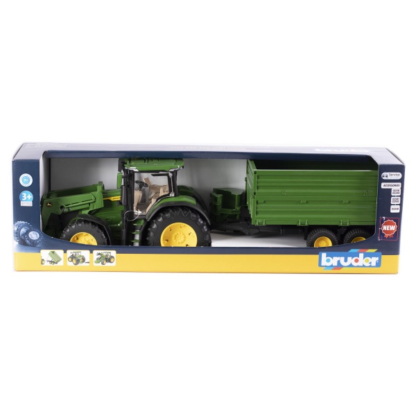 Трактор Bruder John Deere с прицепом 1:16 03155