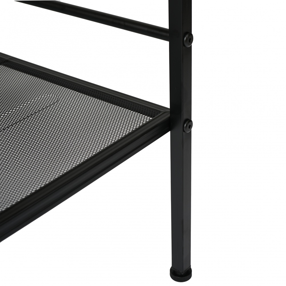 Этажерка пристенная 2-x ярусная, 600х350х865мм 865х600х350 мм черный (23202)