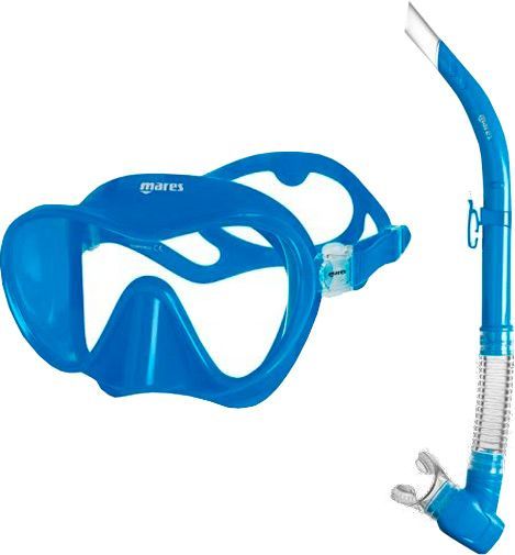 Набор для плавания Mares BL TROPICAL 411776.BL р.универсальный синий