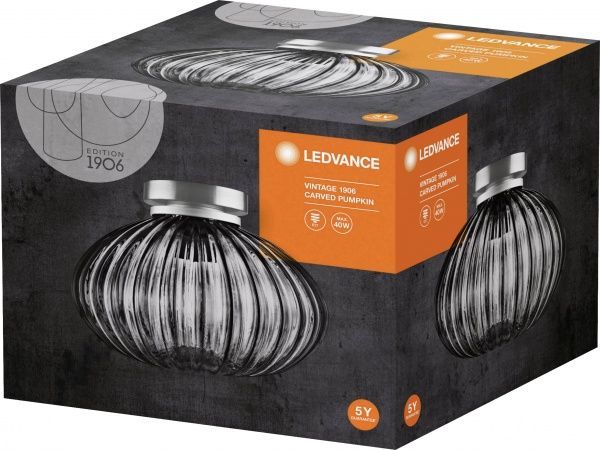 Світильник Ledvance Carved Pumpkin 1xE27 димчастий 