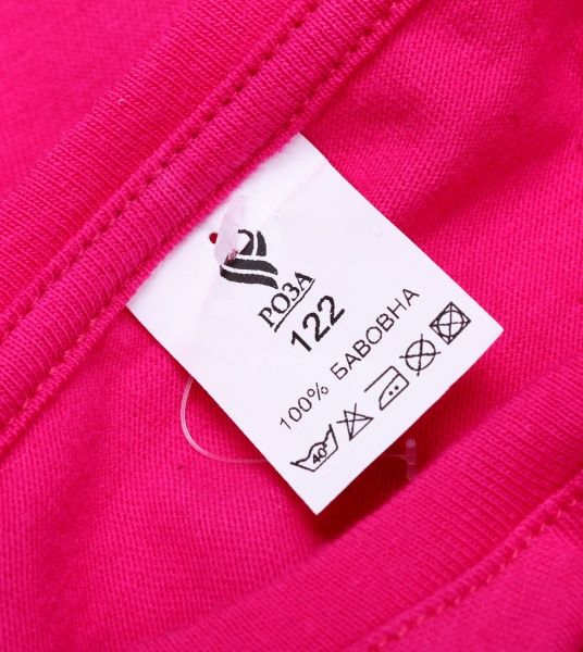 Футболка для дівчинки Роза 200243 р.122 малиновий 