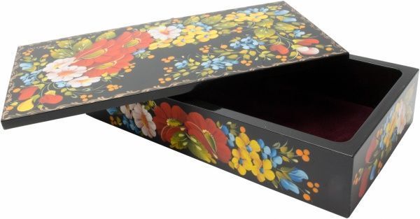 Шкатулка Петриковская ШК 12 Сапфир