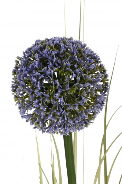 Растение искусственное Лук в металлическом горшке 91см