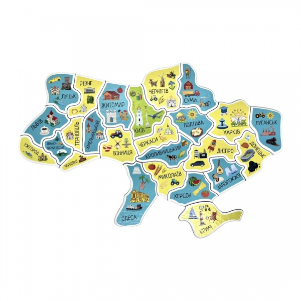 Пазли магнітні MAXGROUP Карта України NM-267