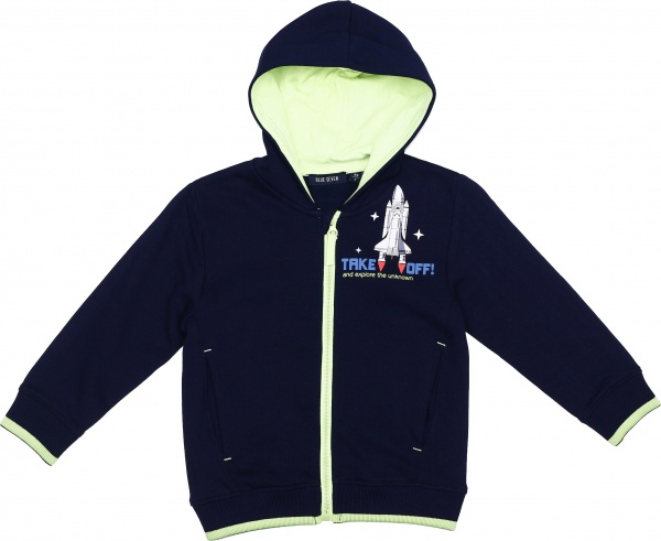 Худи для мальчика Blue Seven р.128 темно-синий 864700 X * 98 