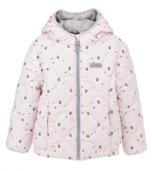 Куртка детская для девочек JOIKS Цветок р.116 пудра KD-24 
