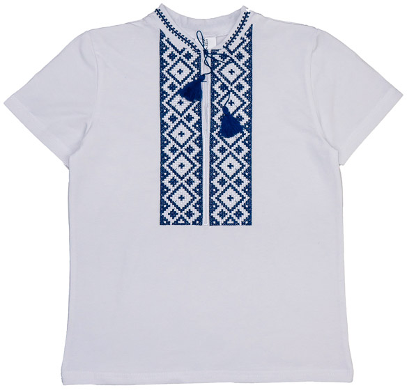 Вишиванка для хлопчиків Luna Kids р.146 білий 0079 