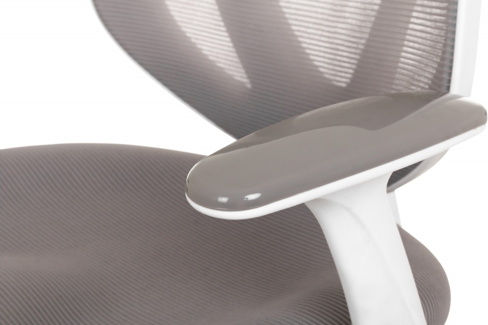 Крісло ігрове Центр Меблів Генрі біло-сірий