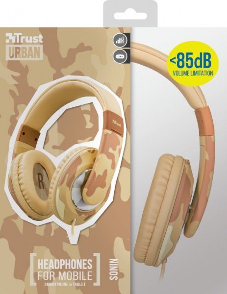 Навушники Trust Urban Sonin Kids Desert Camo 