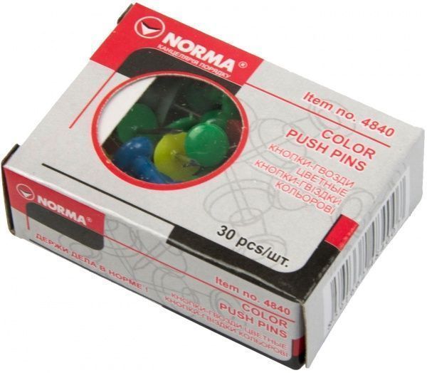 Кнопки-цвяшки NORMA 30 шт. 4840 