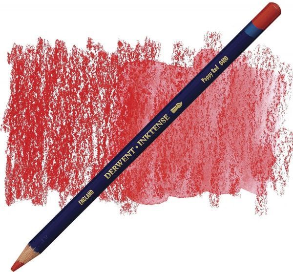 Олівець чорнильний Inktense 0400 Червоний мак Derwent