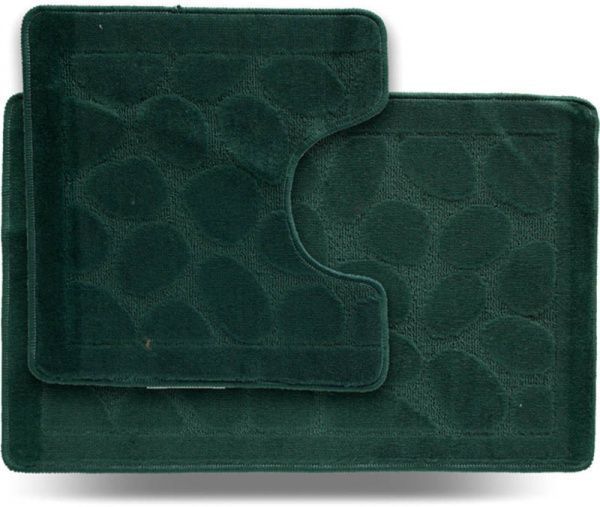 Набор ковриков Dariana Little 45x71 + 45x43 Камни зеленый