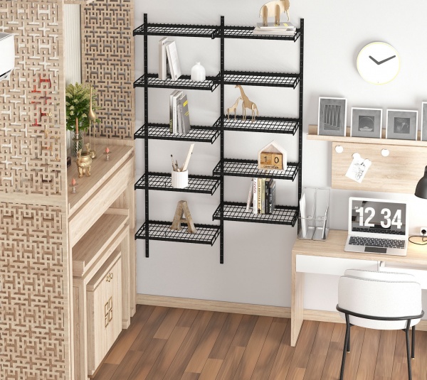 Стійка до гардеробної системи Kolchuga перфорована 25х14х1000 мм Smart Edition чорний