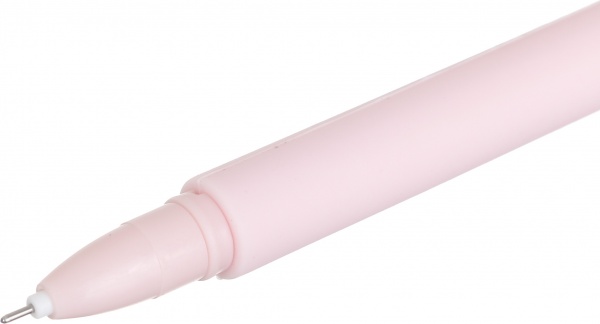 Ручка гелевая розовая Киса чернило синее 