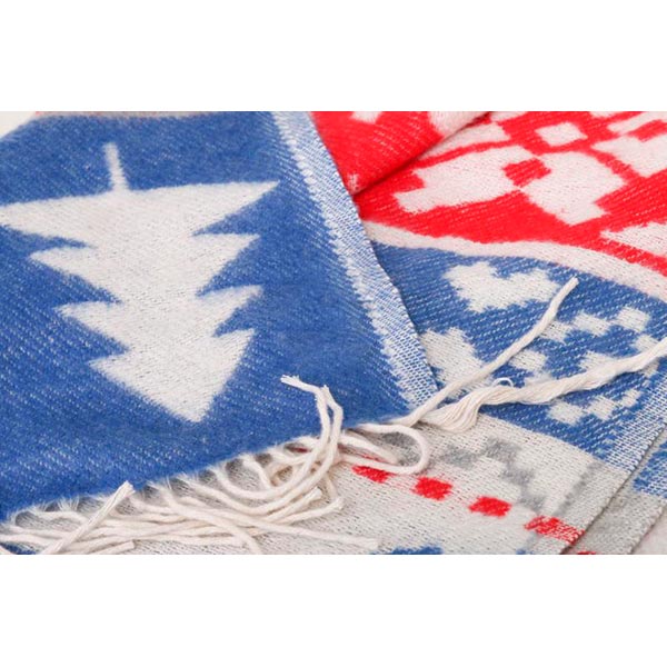 Плед Ярослав New Year cotton blue 140x200 см