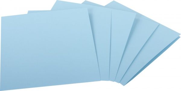 Набір заготовок для листівок 5 шт. 15,5х15,5 см № 6 блакитний 220 г/м2 