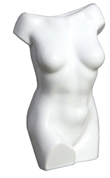 Ваза керамическая Rezon Афродита V017Х01 18 см белый 