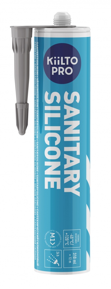 Герметик силиконовый Kiilto Sanitary 41 средне-серый 310 мл
