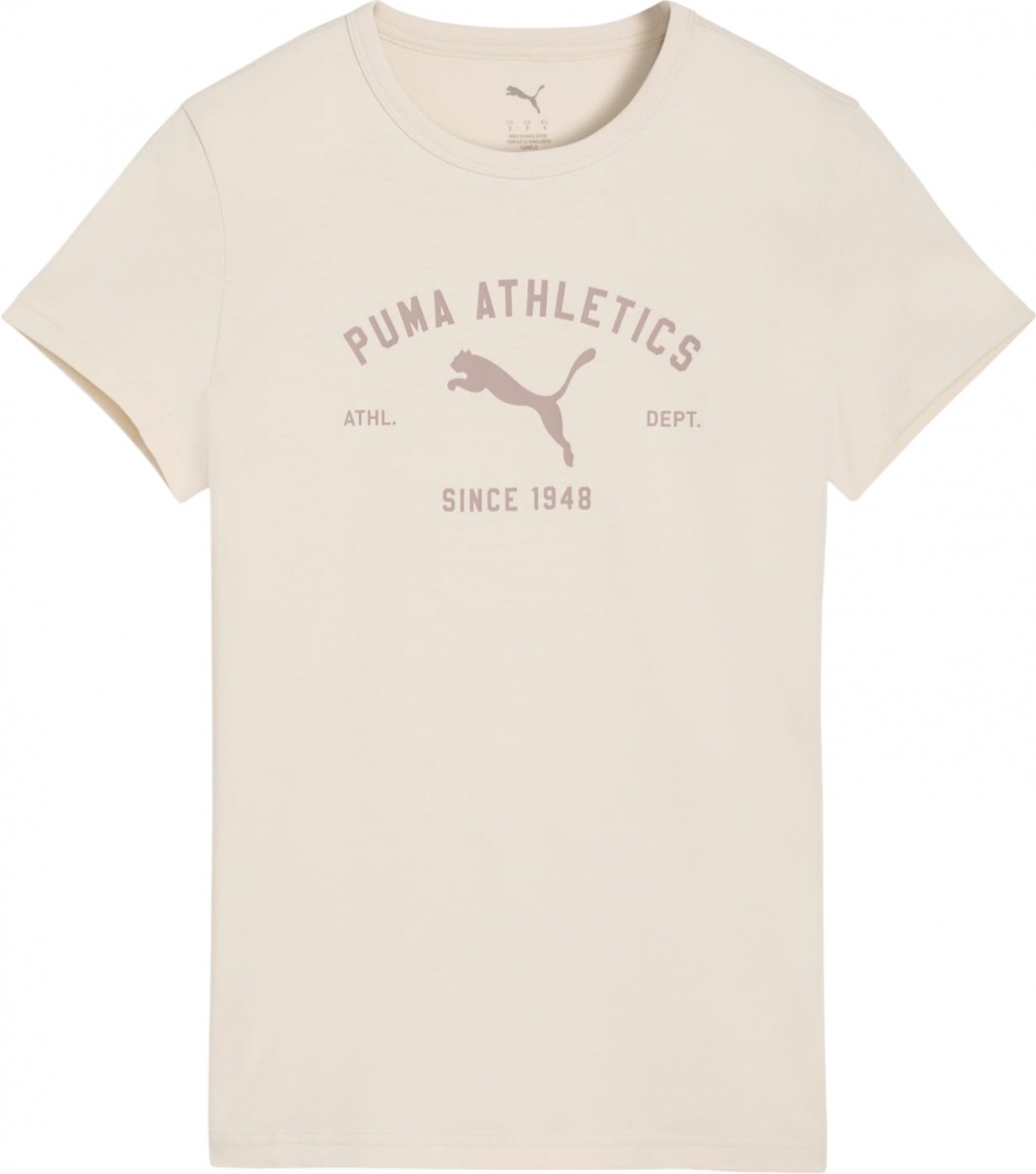 Футболка Puma PUMA CLASS Graphic Tee 69187687 р.S бежевый — фото 1