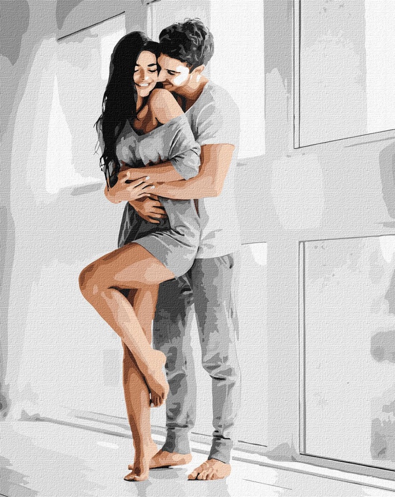 Картина по номерам Чувственные объятия 40х50 см Ideyka