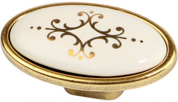 Меблева ручка CL 24176.01.058 18789 золото/з малюнком Bosetti Marella