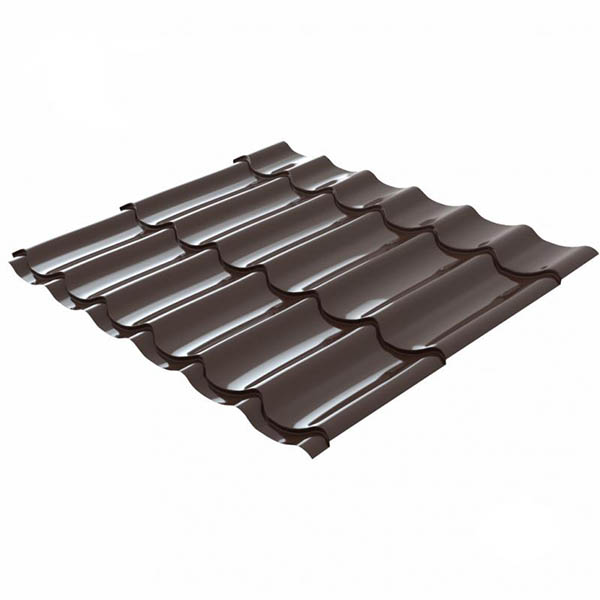 Металлочерепица PSM PROFILE PSM 1180x2250 мм RAL 8017 коричневая 0,45 мм