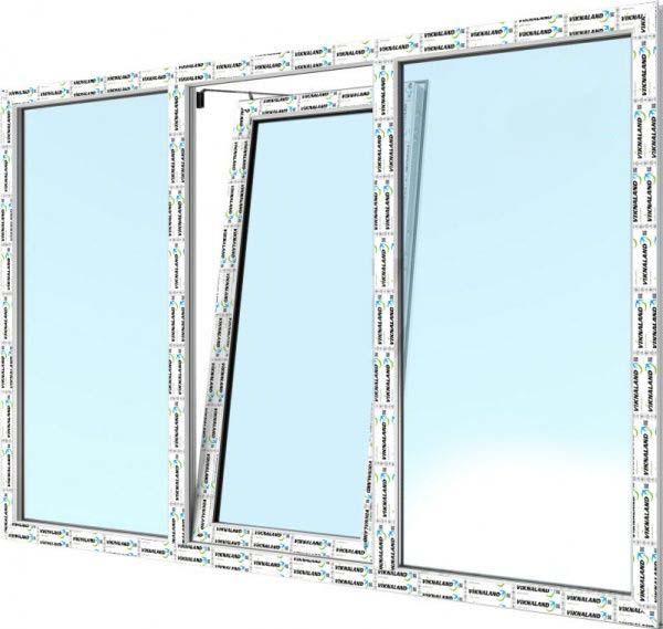 Окно поворотно-откидное VIKNALAND В 58 2050x1400 мм правое 