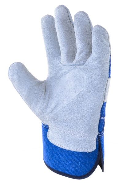 Перчатки Ozon 5-046 синие с покрытием спилок XL (10)