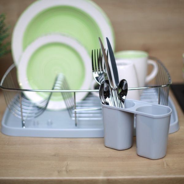 Сушка для посуды с поддоном 42х34,5х11 см Flamberg