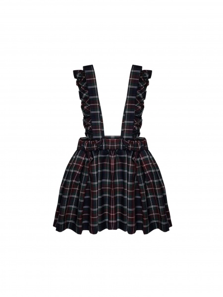 Юбка для девочек 4454/4 клеточка Sasha р.128 мульти 