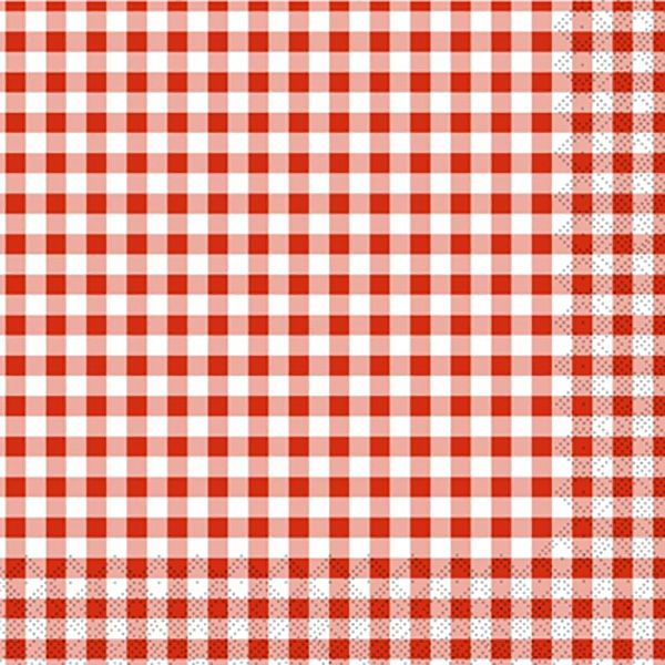 Салфетки столовые Silken Клетка 33х33 см цветные 70 шт.