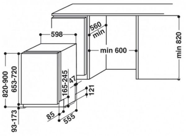 Вбудовувана посудомийна машина Whirlpool WIP 4O32 PG E
