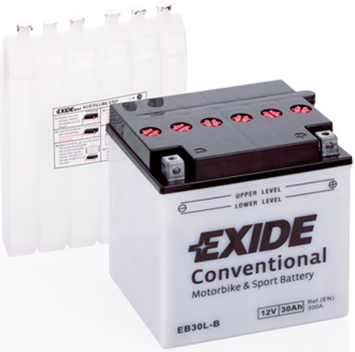 Аккумулятор автомобильный EXIDE Евро 30Ah 12V (EB30L-B)