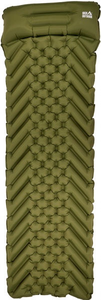 Каремат надувной тактический SKIF Outdoor Bachelor Ultralight 190*55*5 cm olive
