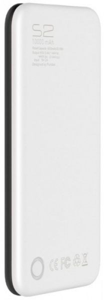 Внешний аккумулятор (Powerbank) PURIDEA 10000 mAh black/white (S2-Black White) S2 10000mAh Li-Pol Rubber black/white 