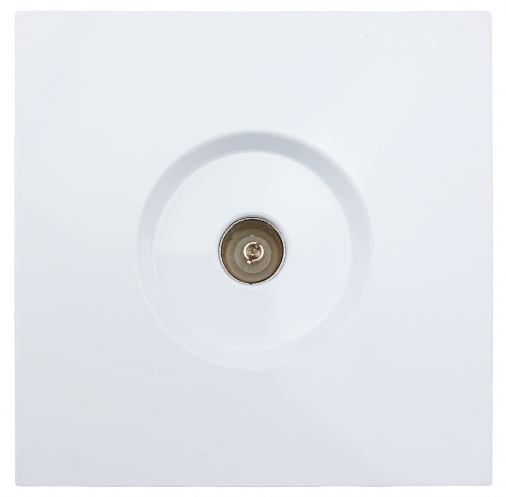 Механізм розетки TV прохідна HausMark Juna IP20 білий