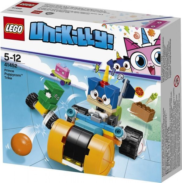 Конструктор LEGO Unikitty Трехколесный мотоцикл принца Паппикорна 41452