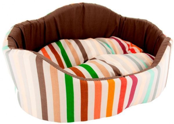 Лежак Природа КОРАЛ 2 коричневий 57х47х27 см